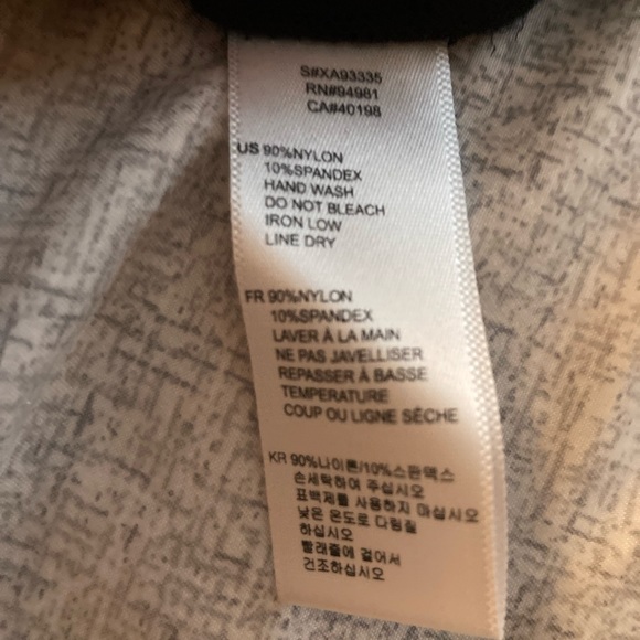 XXI Black lace tank top size large. Perfect for layering. Lovely rose pattern. - Picture 5 of 5